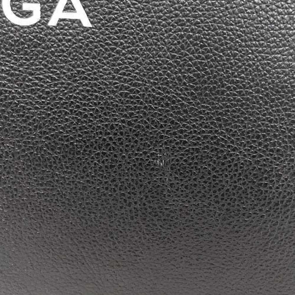 Balenciaga Clutch Bag Black Leather Zipper Logo Handbag Shoulder Grain - Picture 9 of 10
